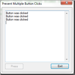 Button Multiple Clicks