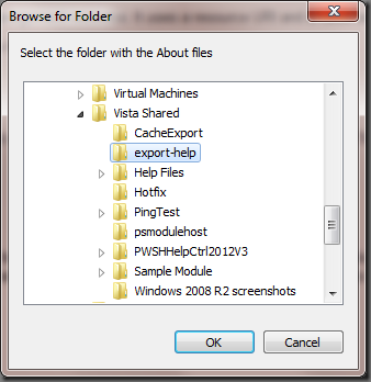 Import About files...