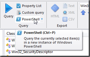 run the query in Windows PowerShell