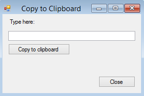 a little GUI app to isolate and test the copy-to-clipboard feature