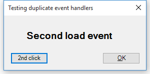 second load event