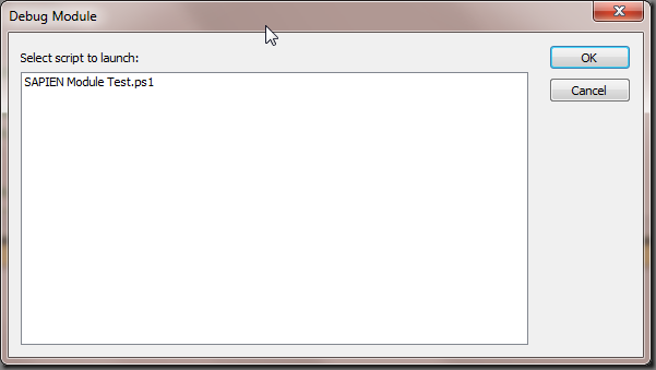 load that script and your psm1 file into PrimalScript, set your breakpoints and hit F5 with your module file active