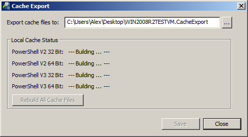 building local cache