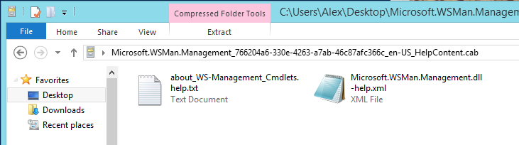 Save-Help creates two files in the specified folder