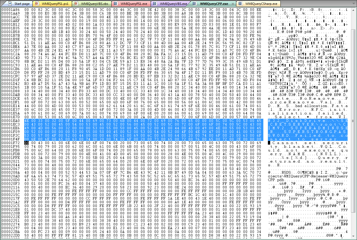 C++: password is easily visible in the binary data