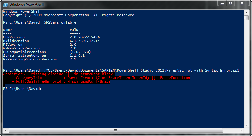 PowerShell V2 Console: (after installing v3), it no longer displays the position