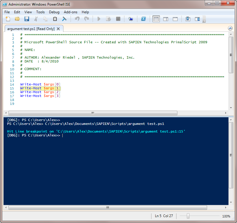 ISE stops at disabled breakpoint