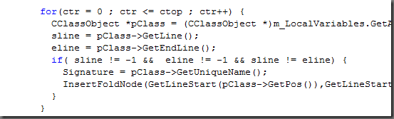 syntax coloring in traditional programming languages