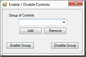 GroupBox of Controls