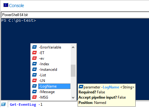 enhanced console input line