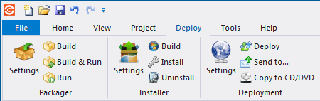 Deploy Tab: Installer Group