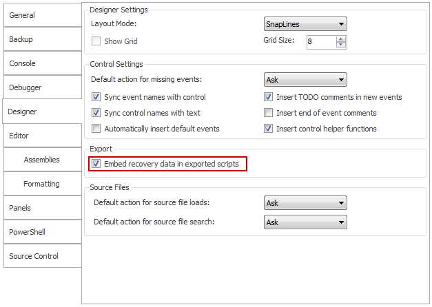 sapien powershell studio path script location