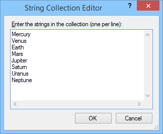 StringCollection Editor box