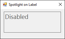 Label Click After