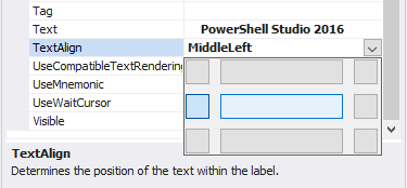 set the TextAlign property in the Property pane