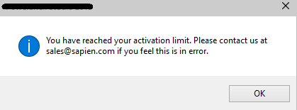 Activation Limit