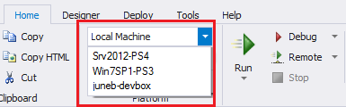 import cached information about a remote computer or virtual machine into PowerShell Studio