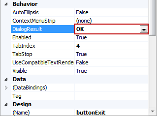 Button Control's DialogResult Property