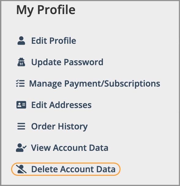 Delete Account Data 2