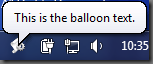 Balloon Tip Text